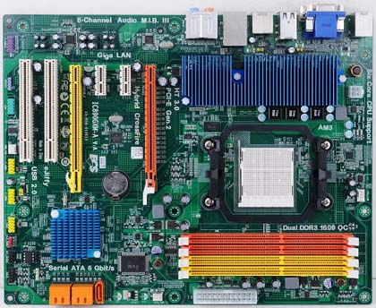 Системная плата IC890GXM-A на базе микросхемы AMD 890GX
