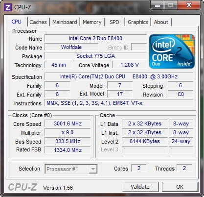 CPU-Z – утилита для просмотра сведений о процессоре