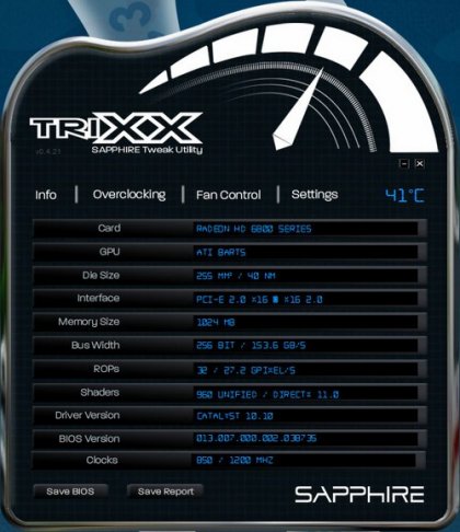 TriXX – утилита для разгона видеокарт Radeon