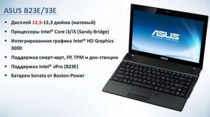 Ноутбук бизнес-класса - ASUS B23E