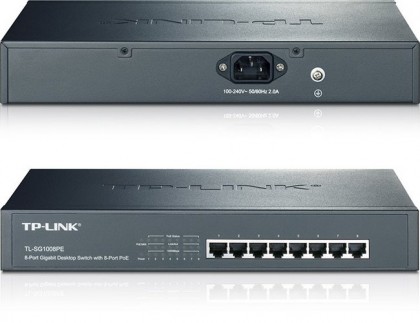 TP-LINK представил гигабитный коммутатор TL-SG1008PE на 8 портов
